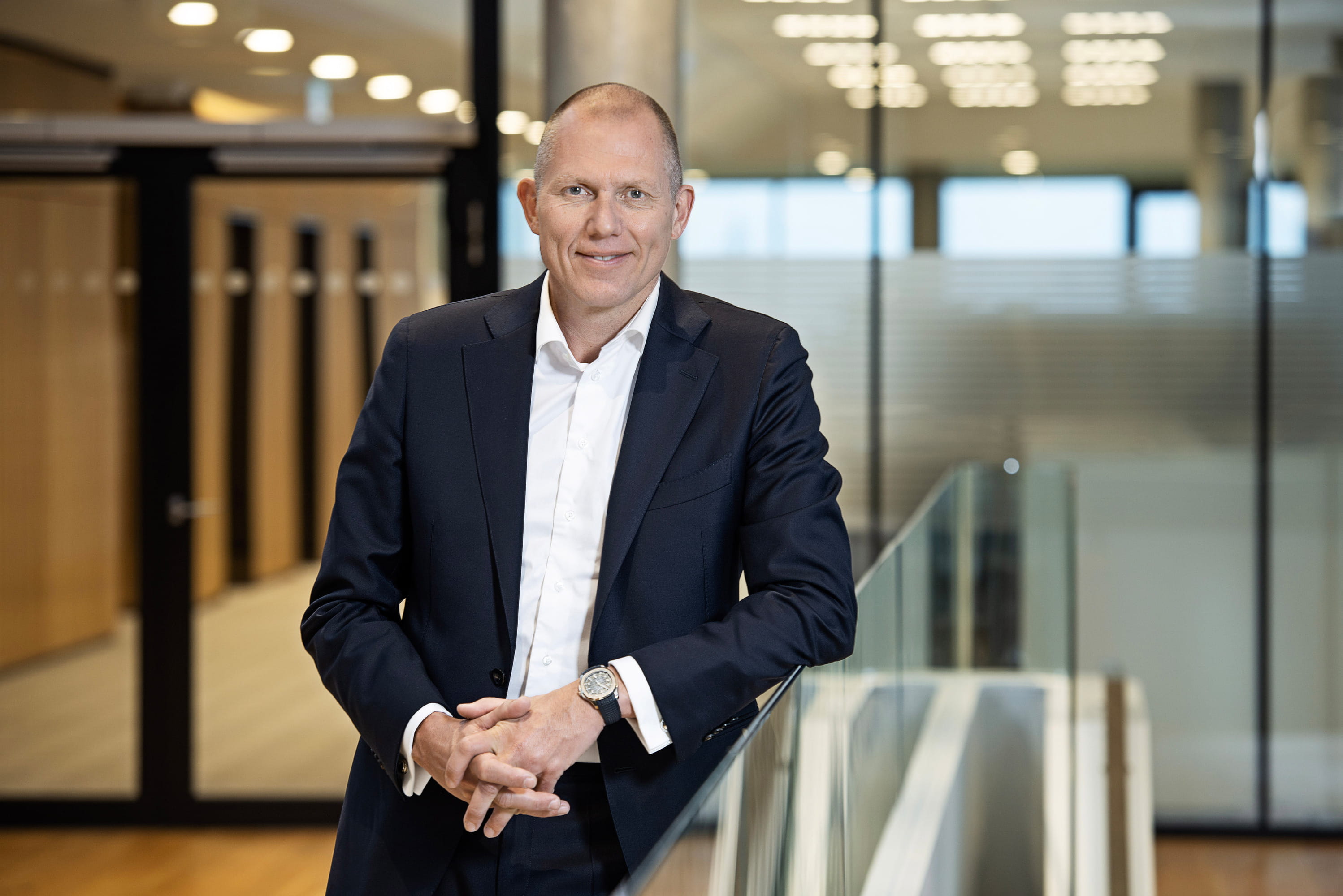 DSV Group CEO smiling for photo